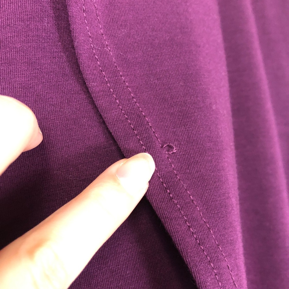 Betabrand Womens All Day Flowy Split Leg Pull On Pants Size XL P Purple - Picture 9 of 11
